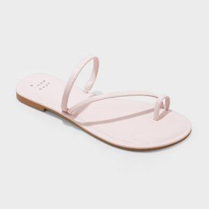 (NWT) Alix Skinny Strap Toe Loop Sandals - A New Day™ Pink